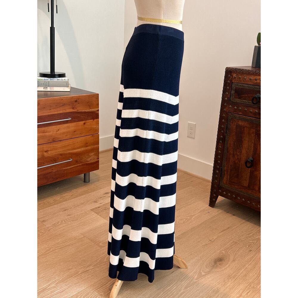NWT Staud Swirling Knit Skirt - Navy/White Sz XS - Picture 2 of 7